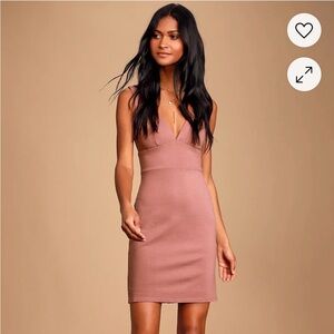 Lulus Fashionably On Time Bodycon Dress, S